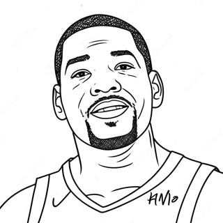 Pagina Para Colorear De Kevin Durant 118036-53192