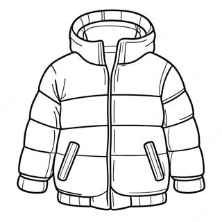 Pagina Para Colorear De Chaqueta Acolchada Calida 118349 53447