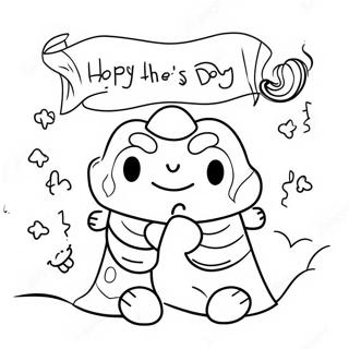 Pagina Para Colorear De Una Tarjeta Linda Para El Dia Del Padre 118422-53493