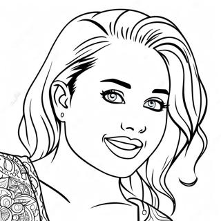 Pagina Para Colorear De Miley Cyrus 118446-53621