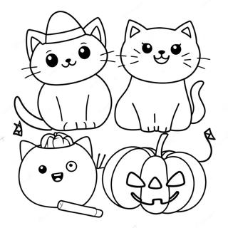 Gatos De Halloween Para Colorear 118651-53783