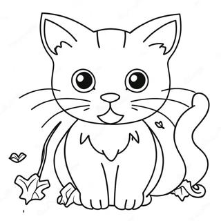 Gato Negro Espeluznante Para Colorear 118652-53787