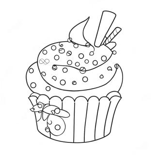 Cupcake Páginas Para Colorear