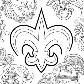 Pagina Para Colorear De Los New Orleans Saints 119011-54063