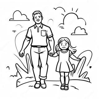 Pagina Para Colorear De Papa E Hija Aventureros 119063-54107