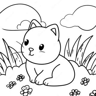 Pagina Para Colorear De Poppy Playtime Con Gato Durmiendo 119396-54362