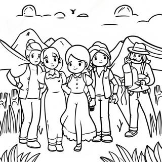 Pagina Para Colorear De Personajes De Stardew Valley En Accion 119502 54455