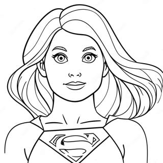 Pagina Para Colorear De Supergirl 119860-54728