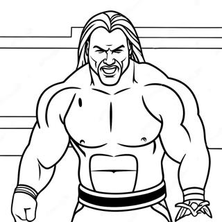 Pagina Para Colorear Del Epico Enfrentamiento De Luchadores De Wwe 119965-54809