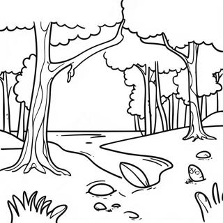 Pagina Para Colorear De Una Hermosa Escena Natural De Alabama 120069-54891