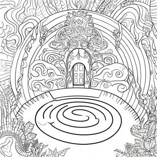 Pagina Para Colorear Del Laberinto Mistico 120251-55042