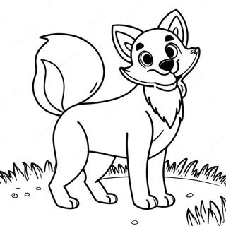 Página Para Colorear De Un Zorro Y Un Sabueso Aventureros Páginas Para Colorear