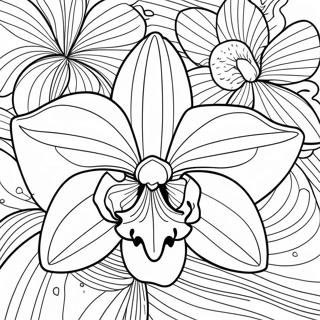 Pagina Para Colorear De Orquidea Rosa Delicada 120557-55284