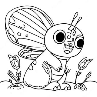 Pagina Para Colorear De Mothra Y Larva 120889-55543