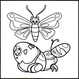 Pagina Para Colorear De Mothra Y Larva 120889-55544