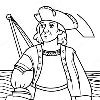 Pagina Para Colorear De Cristobal Colon Aventurero 120912-55550