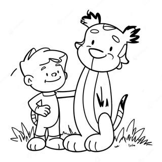 Calvin Y Hobbes Páginas Para Colorear