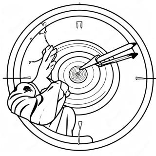 Pagina Para Colorear De Ojo De Halcon Apuntando A Un Blanco 121194 55968