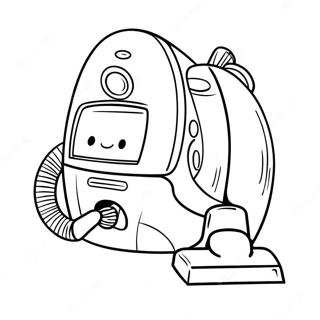 Pagina Para Colorear De Aspiradora Linda Con Mascota 121533 56209