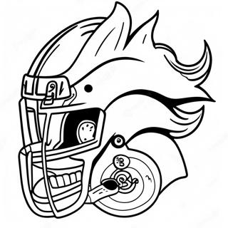Pagina Para Colorear Del Logo De Los Denver Broncos 121657 56299