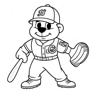 Pagina Para Colorear De La Mascota De Los Braves En Accion 121732 56360