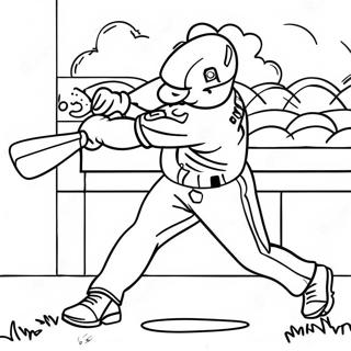 Pagina Para Colorear De Un Home Run De Los Braves 121734 56367