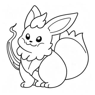 Flareon Páginas Para Colorear