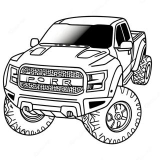 Ford Raptor Páginas para colorear