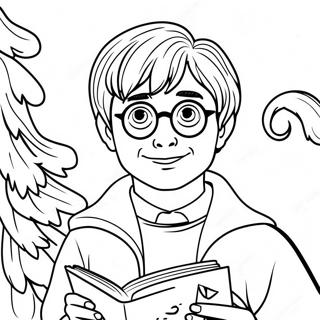 Harry Potter Navidad Páginas Para Colorear