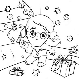 Harry Potter Navidad Páginas para colorear