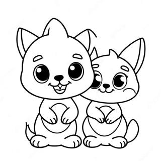 Pomni Y Jax Páginas para colorear