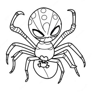 Spider Punk Genial En Accion Para Colorear 122348-56893