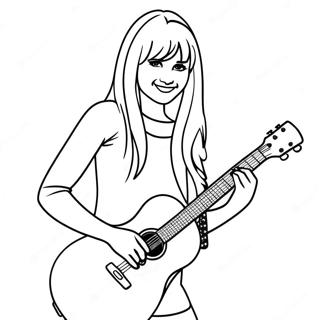 Hannah Montana Páginas para colorear