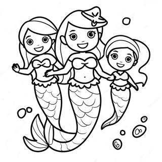 Pagina Para Colorear De La Sirena Ariel Y Sus Hermanas 122709-57174