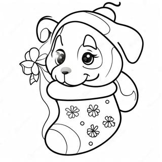Cachorro De Navidad Páginas para colorear