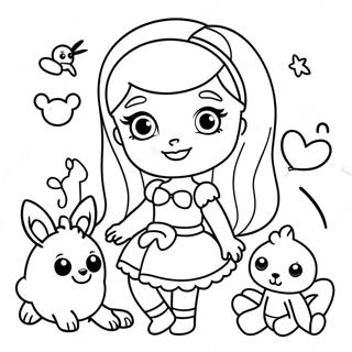 Bibble Barbie Páginas para colorear
