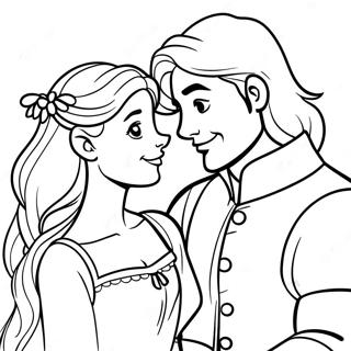 Rapunzel Y Flynn Páginas Para Colorear