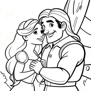 Rapunzel Y Flynn Páginas para colorear