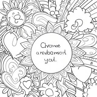 Afirmación Positiva De Autoestima Páginas para colorear