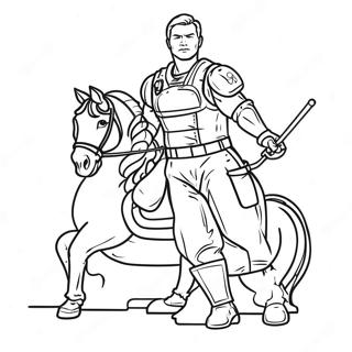 Pagina Para Colorear De Aj Brown En Accion 123146 57516