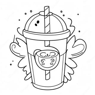 Pagina Para Colorear Linda De La Taza De Cafe De Starbucks 123172 57536