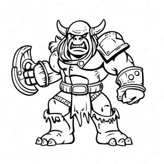 Pagina Para Colorear De Ork Warboss En Combate 123199-57557
