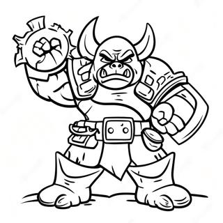 Pagina Para Colorear De Ork Warboss En Combate 123199-57560