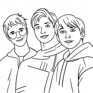 Pagina Para Colorear De Sam Y Colby Con Amigos 123304 57648