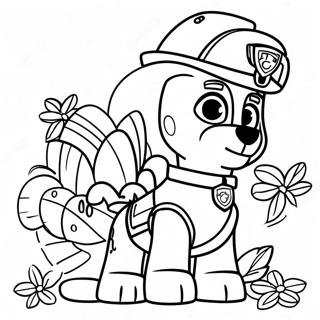 Paw Patrol Acción De Gracias Páginas Para Colorear