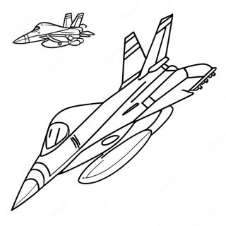 Pagina Para Colorear Del Jet De Combate F18 Con Piloto 123588 57867