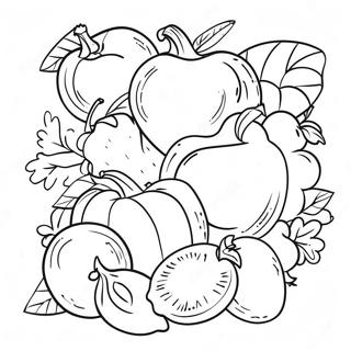 Pagina Para Colorear De Frutas Y Verduras Coloridas 123842 58056