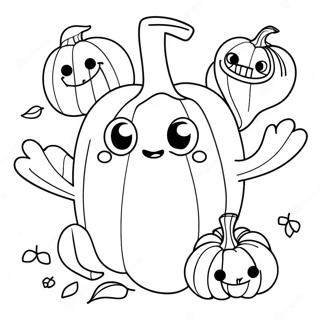 Paginas Para Colorear De Personajes De Calabaza Divertidos 123922 58128