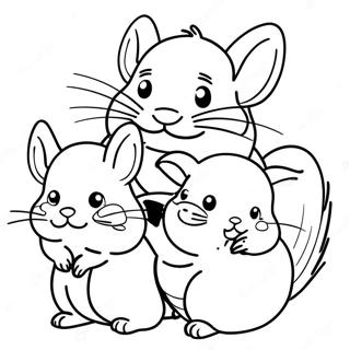 Chinchilla Páginas para colorear