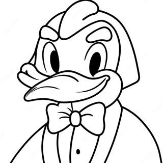 Pagina Para Colorear De Pato Daffy Con Pajarita 123971-58159